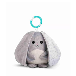MyHummy Плюшена играчка със звуци 3в1 BUNNY GREY