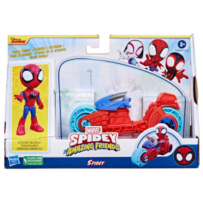 HASBRO Фигура с мотоциклет Spidey and His Amazing Friends
