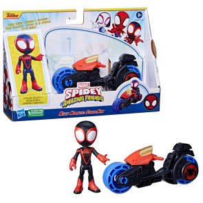 HASBRO Фигура с мотоциклет Spidey and His Amazing Friends