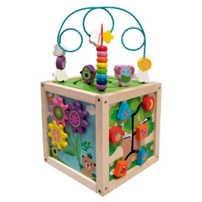 KIDS Дървен сензорен куб