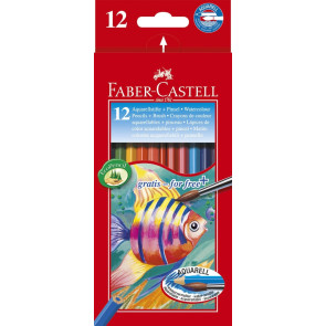 FABER-CASTELL Цветни акварелни моливи 12 цвята