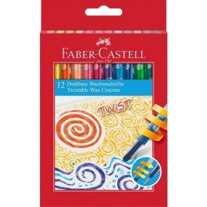 FABER-CASTELL Восъчни пастели Twist 12 цвята