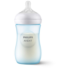 AVENT Шише NATURAL RESPONSE 3.0 PP с биберон поток 3 1м+ 260 мл. СИНЬО