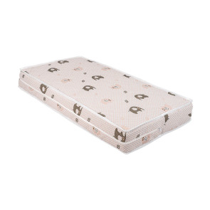 KIKKA BOO Матрак COCOCRAFT Premium 60/120/15 см ELEPHANTS GREEN