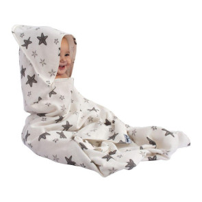 SEVI BABY Хавлия с качулка - звезди