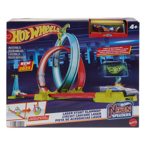 Hot Wheels® Action Писта за каскади LASER STUNT SLAMWAY с количка