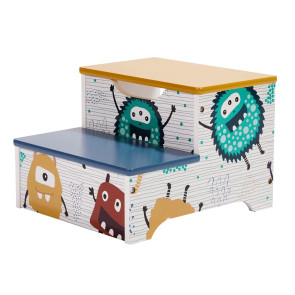 GINGER HOME Дървено столче 2в1 MONSTER