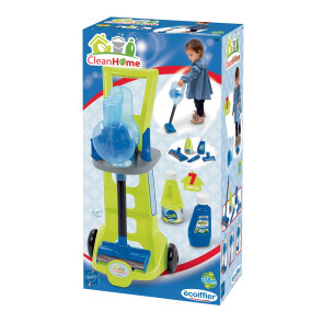 Ecoiffier Количка за почистване с прахосмукачка