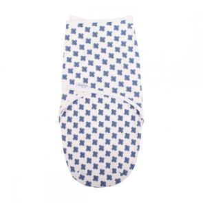 SEVI BABY Антистрес завивка за новородено - сини цветя