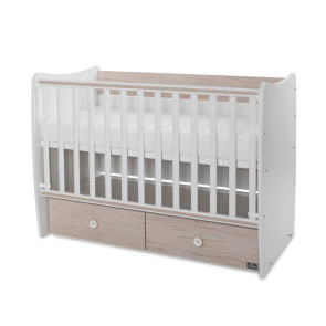 LORELLI Classic Легло 60/120см. MATRIX БЯЛО/СВЕТЪЛ ДЪБ