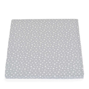 МОНИ HUGZZZ Матрак за кошара за игра 88/88/5 см. COMFORT СИВ/БЕЛИ ЗВЕЗДИ