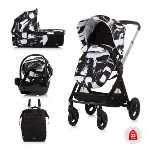 CHIPOLINO Комбинирана количка 3в1 ЕЛИТ МАСТИЛЕН АРТ