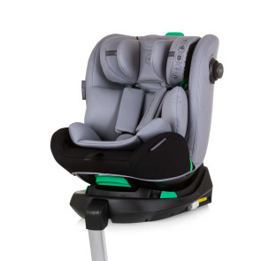 CHIPOLINO Стол за кола ОЛИМПУС 360° I-SIZE (40-150 см) ISOFIX СИВО/ЧЕРЕН