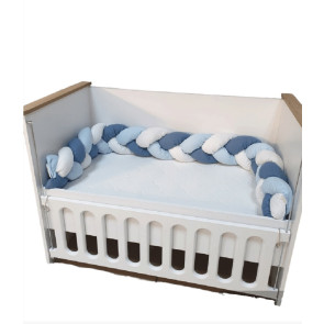 BabyHome Обиколник тройна плитка 220 см - син