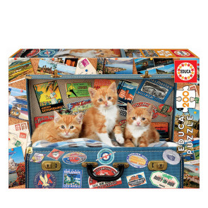 EDUCA пъзел котенца на път