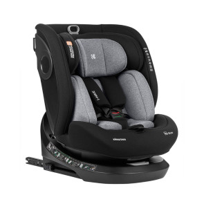 KIKKA BOO Стол за кола I-SIZE I-HIKE 360° ISOFIX (40-150 см) LIGHT GREY/BLACK