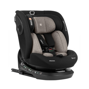 KIKKA BOO Стол за кола I-SIZE I-HIKE 360° ISOFIX (40-150 см) BEIGE/BLACK