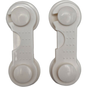 HYDERON Предпазна закопчалка за шкаф 2бр. БЯЛА