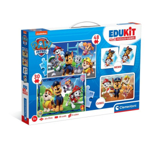 CLEMENTONI EDUKIT 4 в 1 Пъзел + Игри Paw Patrol