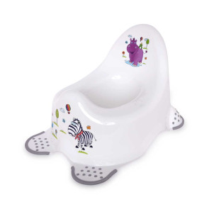 LORELLI Classic Анатомично гърне HIPPO WHITE/GREY