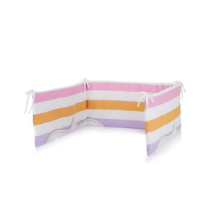 CHIPOLINO Обиколник за легло 60/30 см РОЗОВО СЪРЦЕ