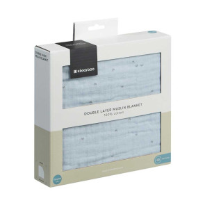 KIKKA BOO Муселиново одеяло 100х100 STRIPY FRIENDS