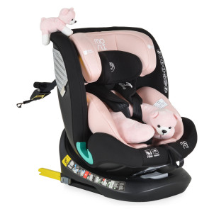 CANGAROO Стол за кола I-SIZE I-SERENGETI 360° ISOFIX (40-150 см) РОЗОВ