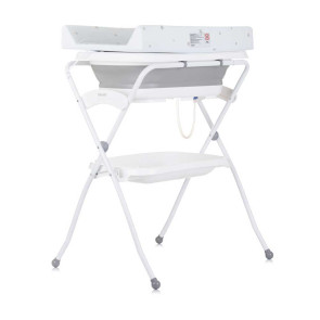 CHIPOLINO К-кт сгъваема вана с маса за повиване ФИОРЕ СИВ