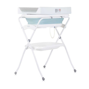 CHIPOLINO К-кт сгъваема вана с маса за повиване ФИОРЕ СИН