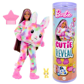 Barbie® Cutie Reveal™ Кукла Зайче с 10 изненади