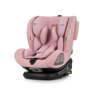 CHIPOLINO Стол за кола PEAK 360° I-SIZE (40-150 см) ISOFIX ФЛАМИНГО