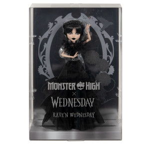 Monster High Колекционерска кукла Wednesday с черна бална рокля