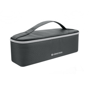 KIKKA BOO Чанта за храна FOODY 28/10/8 см. DARK GREY SILVER