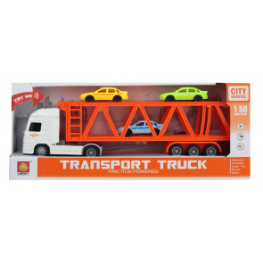 City Service Автовоз с 3 коли Transport Truck 1:50