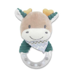 LORELLI Toys Дрънкалка КРЪГ NATURAL ЕЛЕНЧЕ СИНЬО