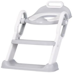 CHIPOLINO Тоалетна седалка със стълба ФЛИПИ СИВ