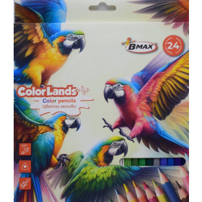 B-Max Цветни моливи Color Land 24 цвята