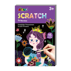 Avenir Скреч книжка А6 - принцеси