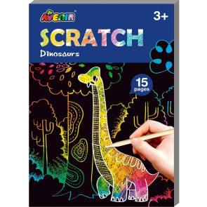 Avenir Скреч книжка А6 - динозаври