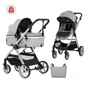 CHIPOLINO Комбинирана количка ВИСТА ОБЛАЧНО СИВО