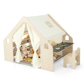 GINGER HOME Дървена къща за игра 6в1