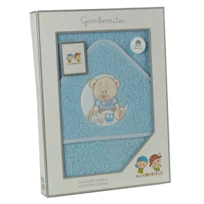GAMBERRITOS Бебешка хавлия 100/100 МЕЧЕ СИНЯ