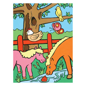 Royal Рисуване по номера с акрилни бои - На село