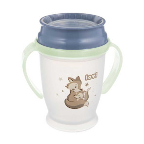Lovi Неразливаща се чаша с дръжки 360° NIGHT&DAY FOX