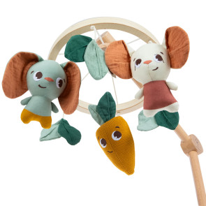 TINY LOVE Еко дървена въртележка Garden Of Adventures