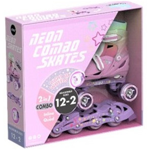 YVOLUTION NEON РОЛЕРИ 2В1 30-33 RAINBOW