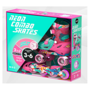 YVOLUTION NEON РОЛЕРИ 2В1 34-37 FLORAL