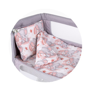 CHIPOLINO Спален к-кт за мини кошара РОЗОВО СЛОНЧЕ