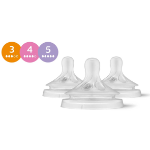 AVENT К-кт биберони 3 бр. NATURAL RESPONSE 3.0 поток 3,4 и 5