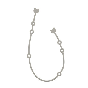 KIKKA BOO Държач за залъгалка PLATINUM SILICONE SAND